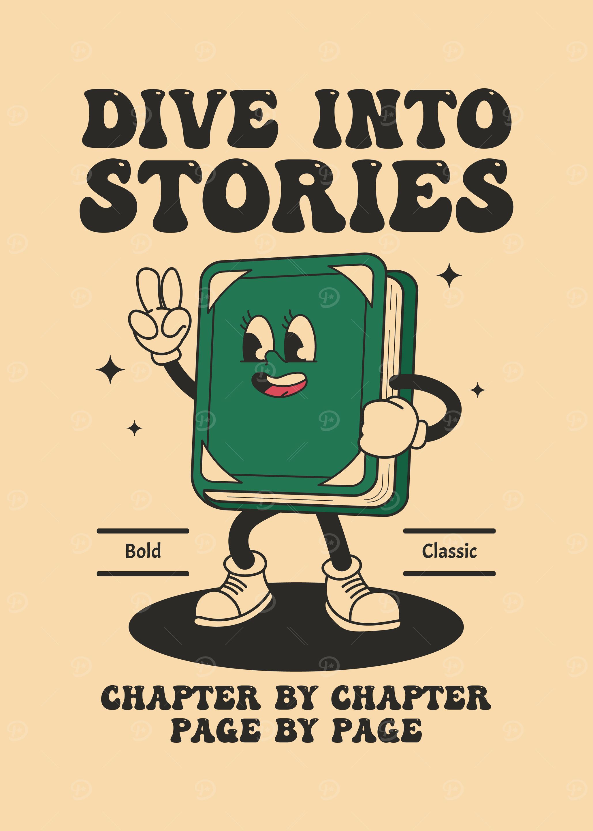 Dive into Stories Retro Design