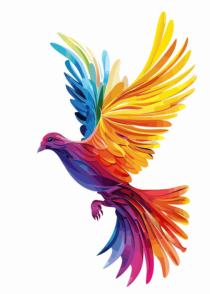 Rainbow Peace Dove