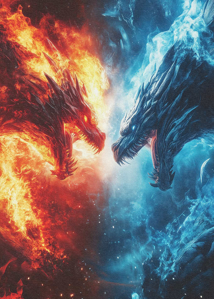 Fire and Ice Dragons