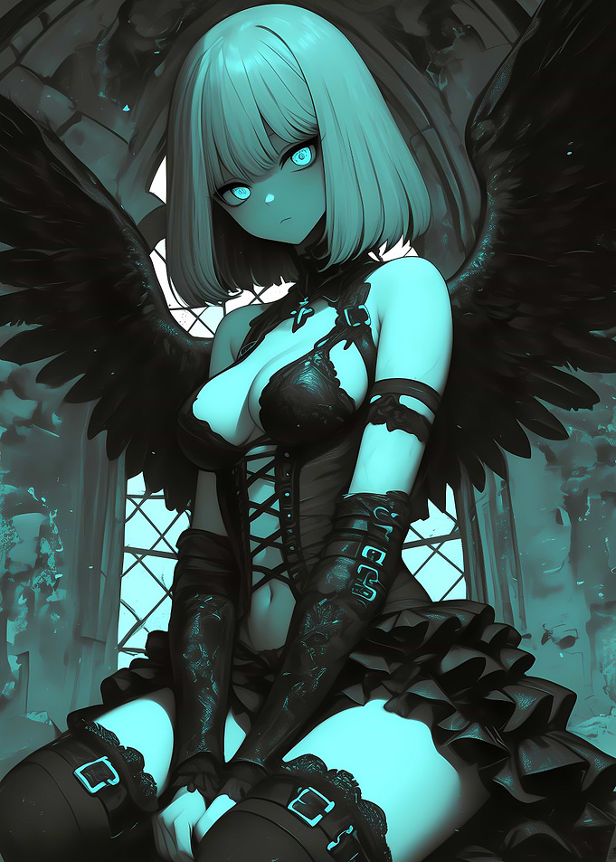 Dark Angel Anime Illustration Gaming