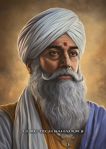 Guru Tegh Bahadur Ji Portrait