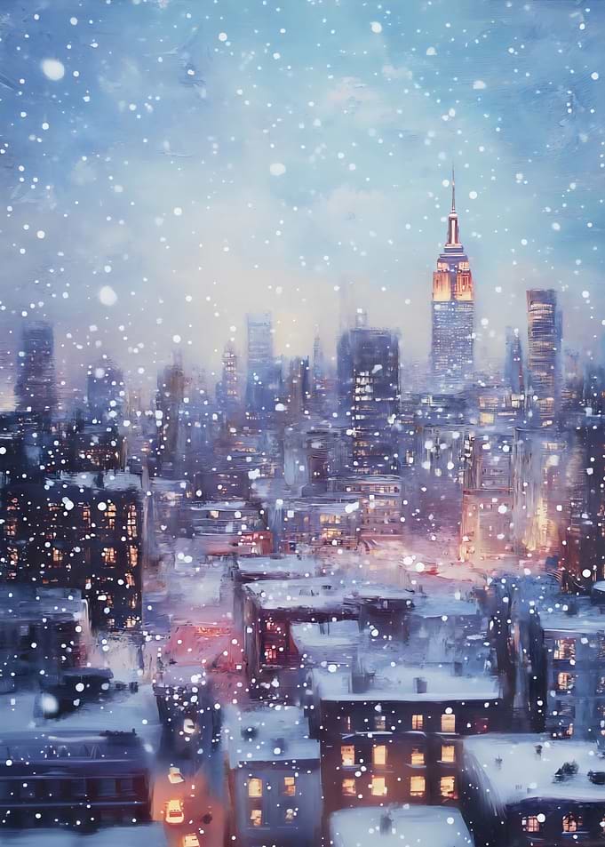Snowy Cityscape