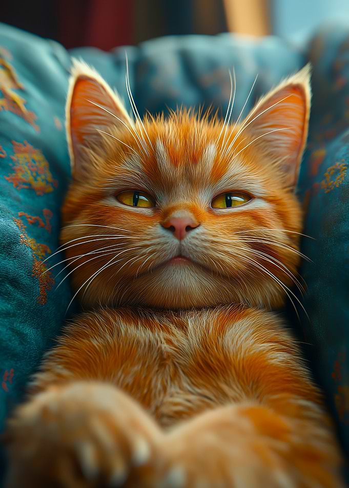 Orange Tabby Cat Portrait