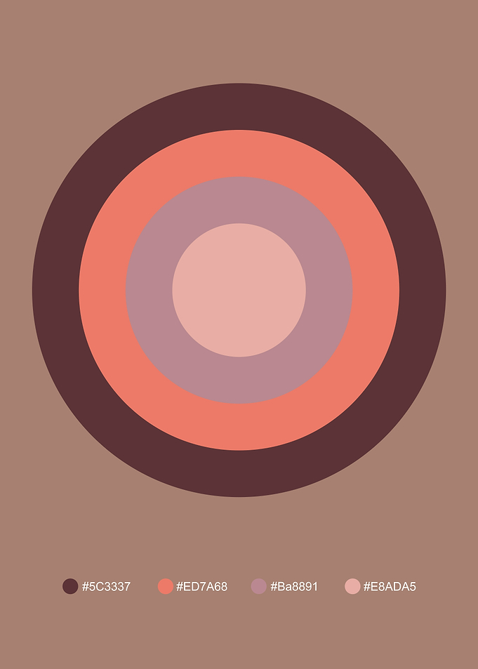 Concentric Circles Color Palette