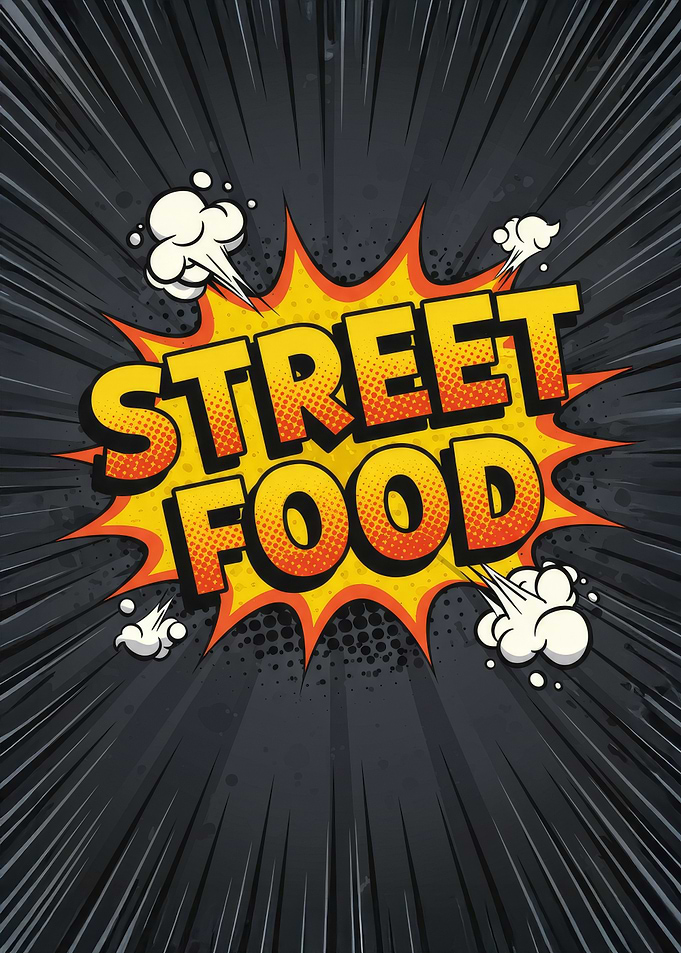 Street Food Comic Art