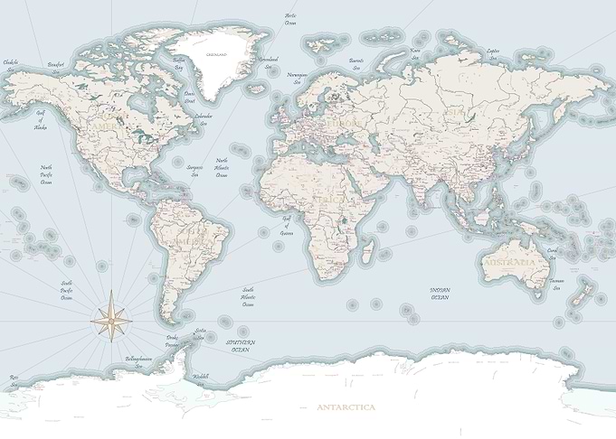 World Map Print
