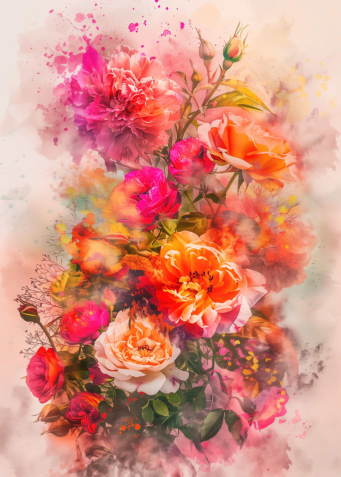 Watercolor Floral Bouquet