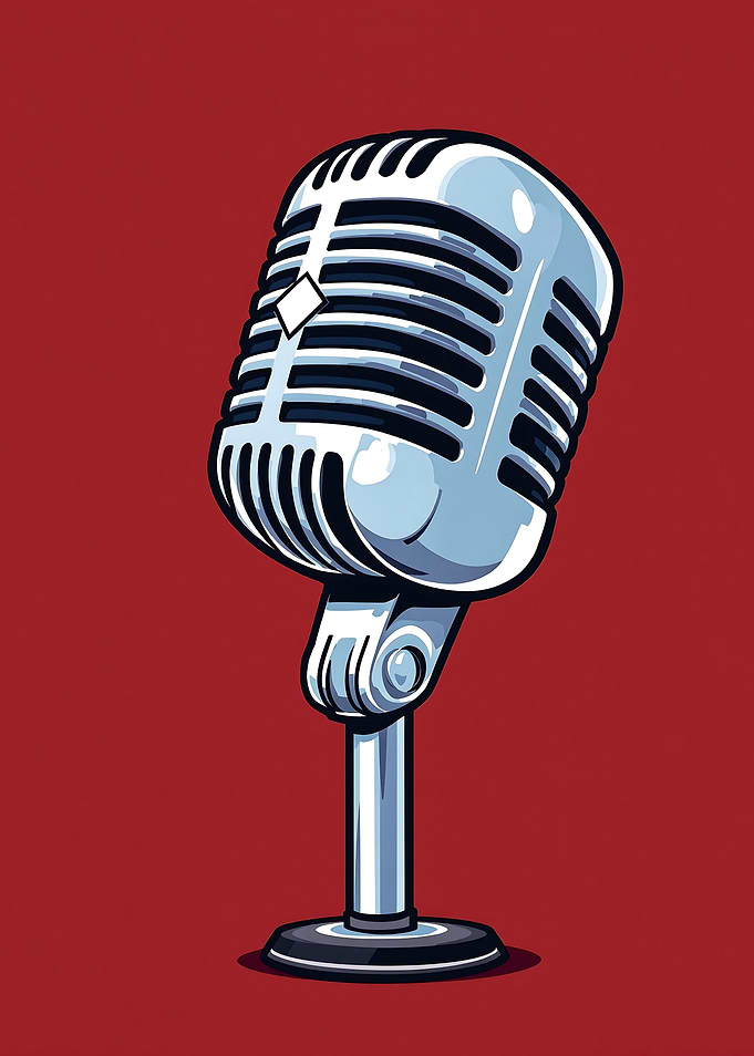 Vintage Microphone Illustration