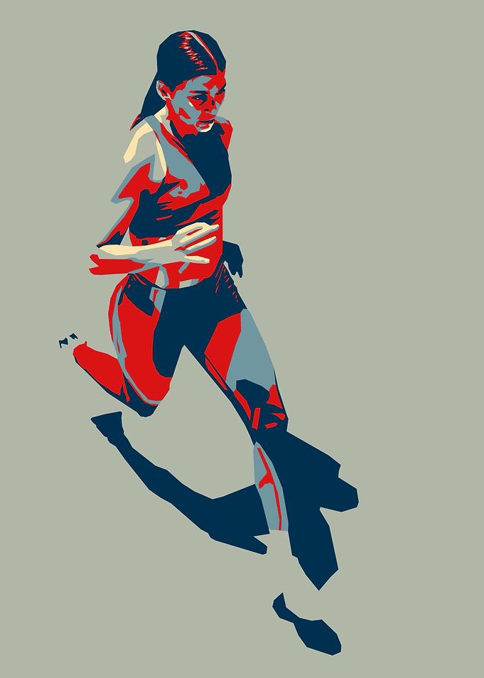 Female Athlete Running