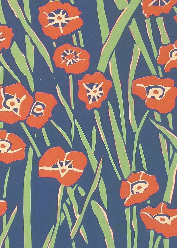 Art Deco Floral Pattern