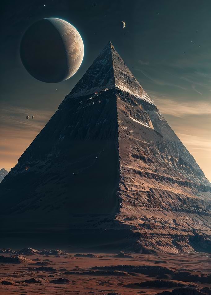 Alien Pyramid Landscape