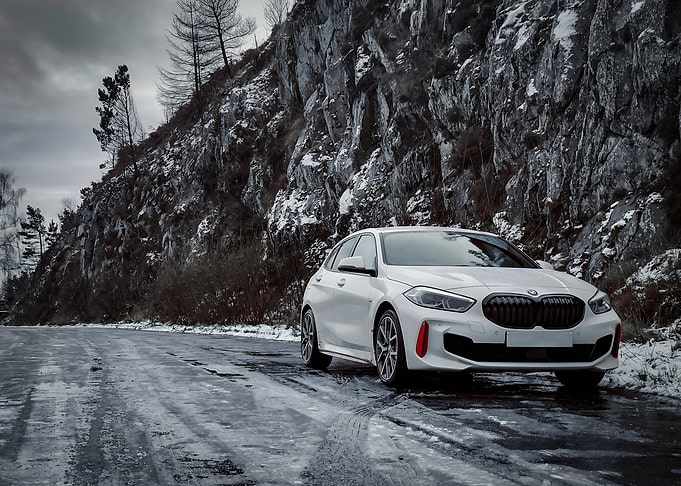 BMW 128ti in the Ice