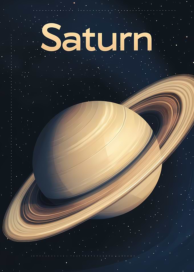 Saturn Planet Illustration