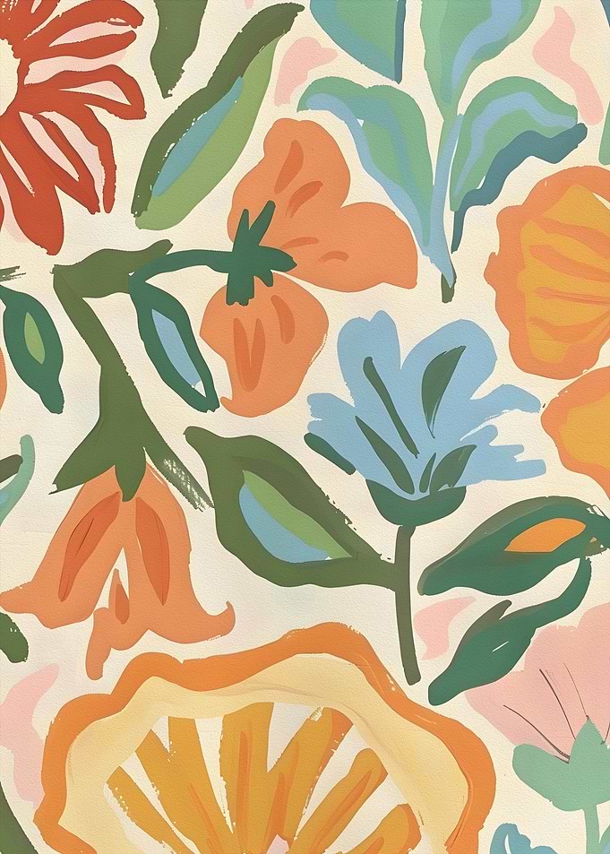 Floral Abstract Art Print