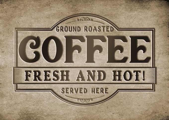 Vintage Ground roasted coffee
