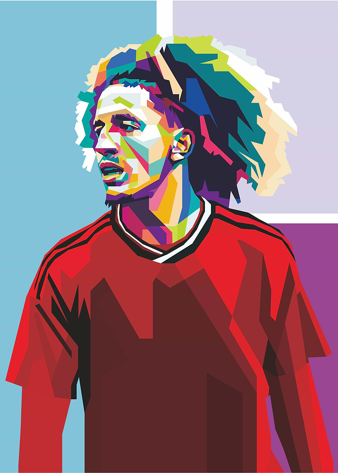 Football Player Pop Art