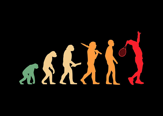 tennis evolution