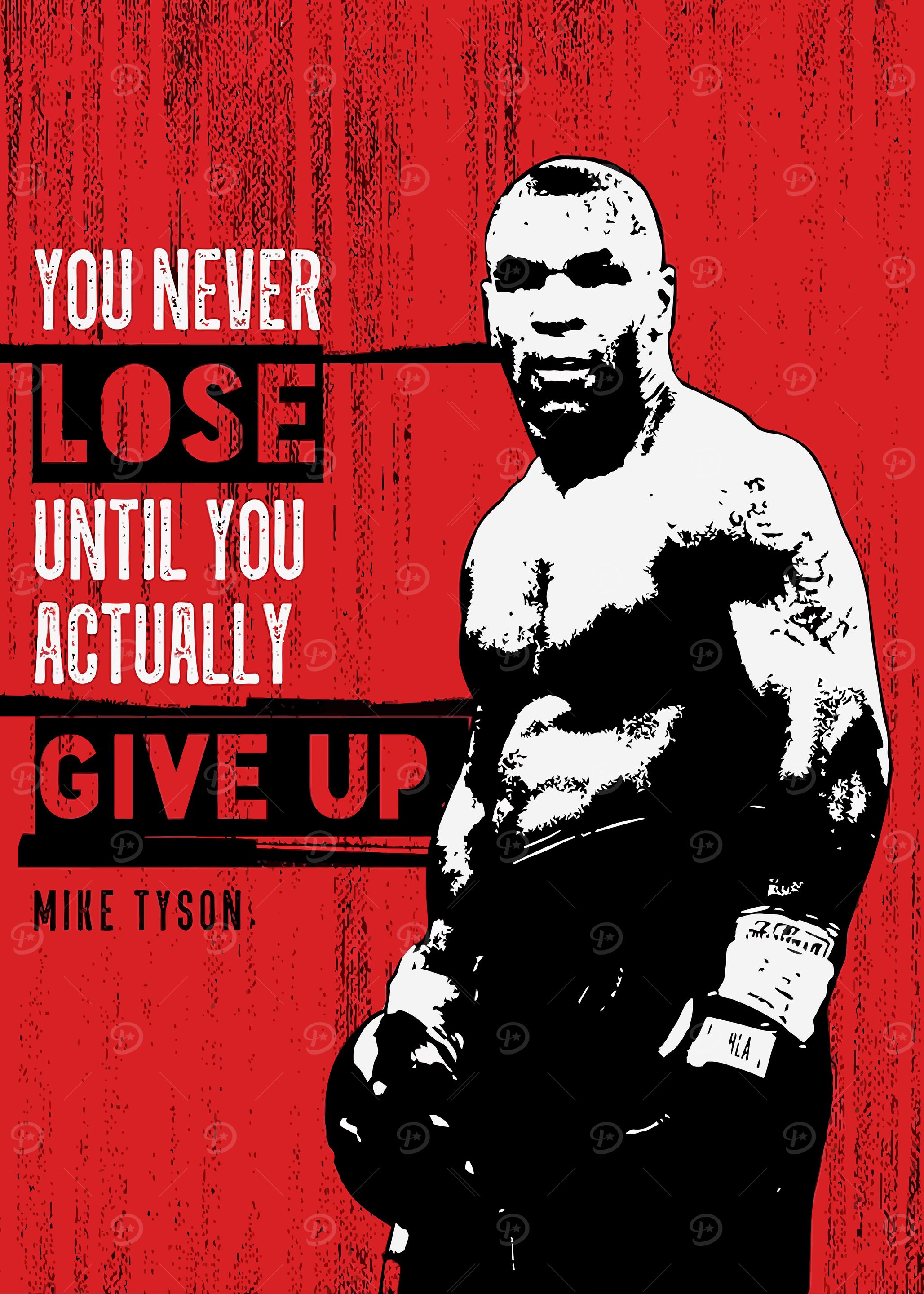 Mike Tyson Quote Poster