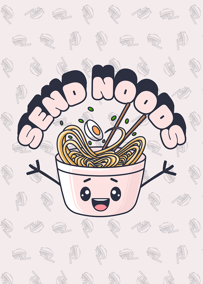 Send Noodles Cartoon