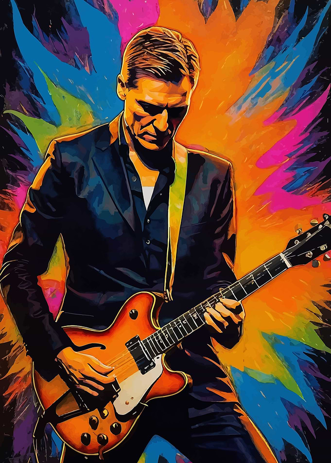 Bryan Adams Guitarist in Action