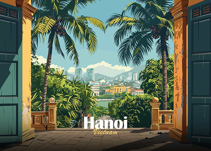 Hanoi Cityscape View