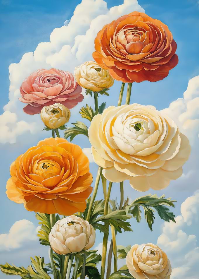 Bloom in Ranunculus
