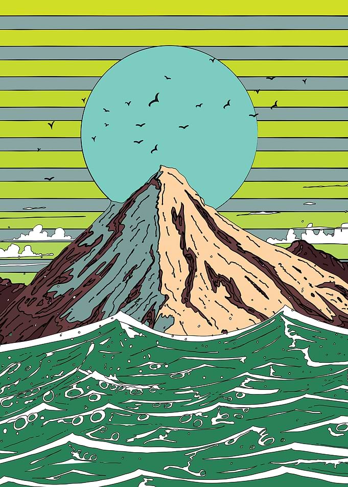 Mountain and Ocean