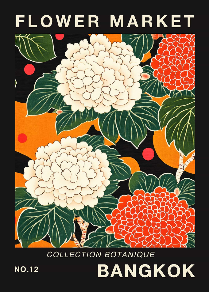 Bangkok Flower Market Print