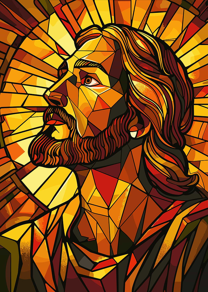 Stained Glass Jesus
