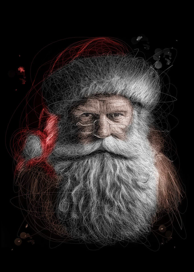 Santa Claus Line Art