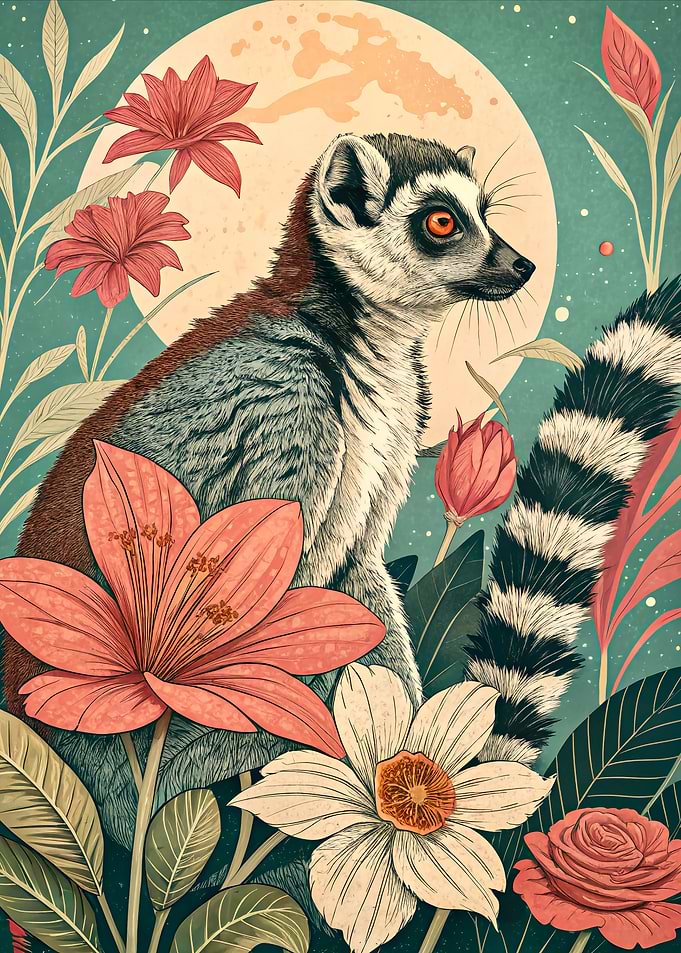 Lemur in Bloom