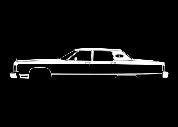 Continental Town Car (1977) Silhouette