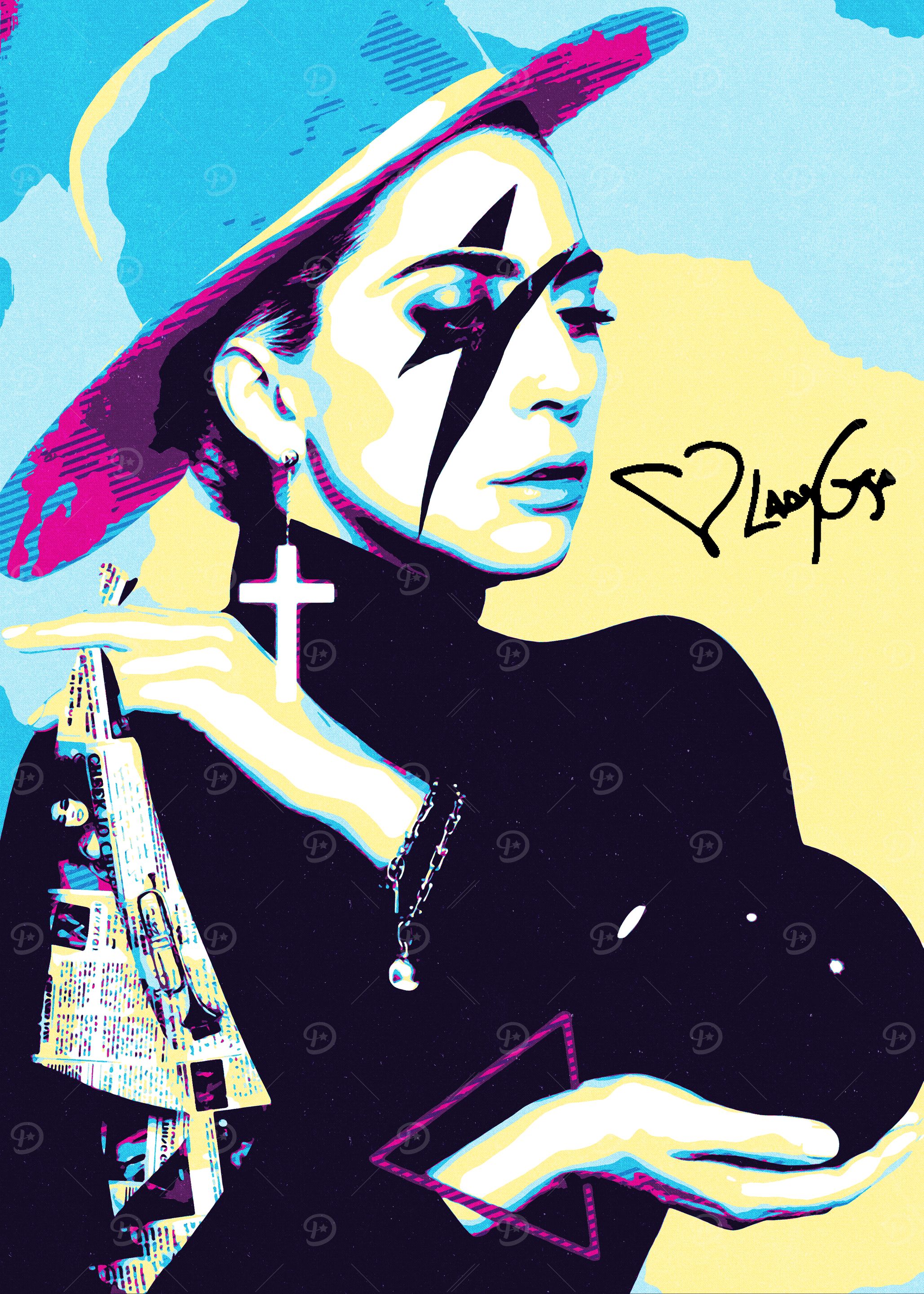 Lady Gaga Pop Art