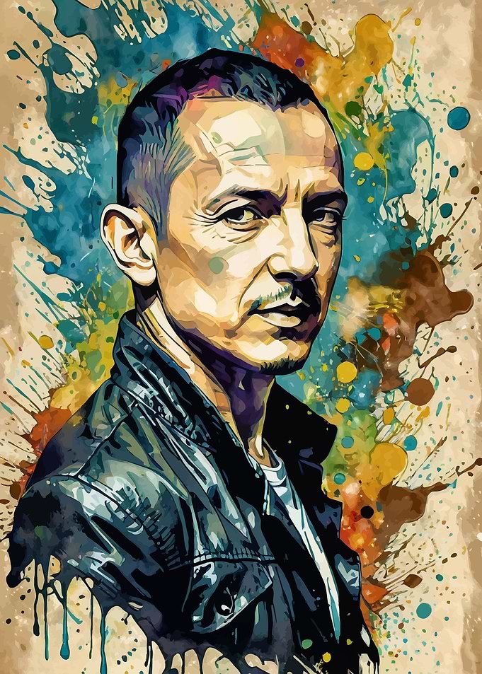 Chester Bennington Watercolor