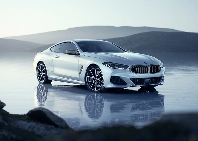 Silver BMW 8 Series Coupe