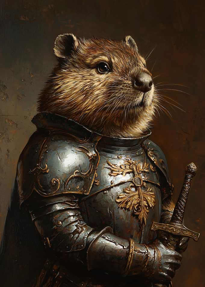 Fantasy Knight Beaver