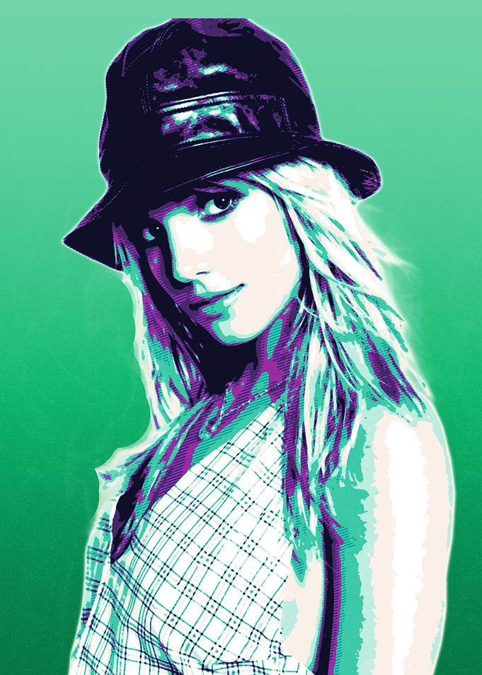 Britney spears Pop Art Portrait