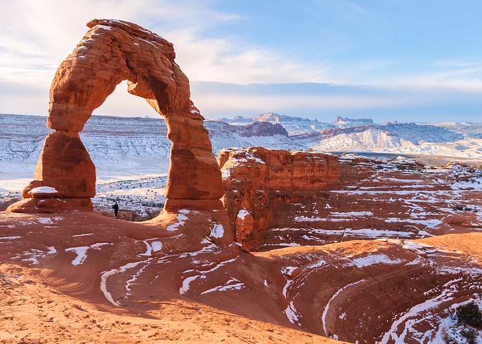Delicate Arch in Winter