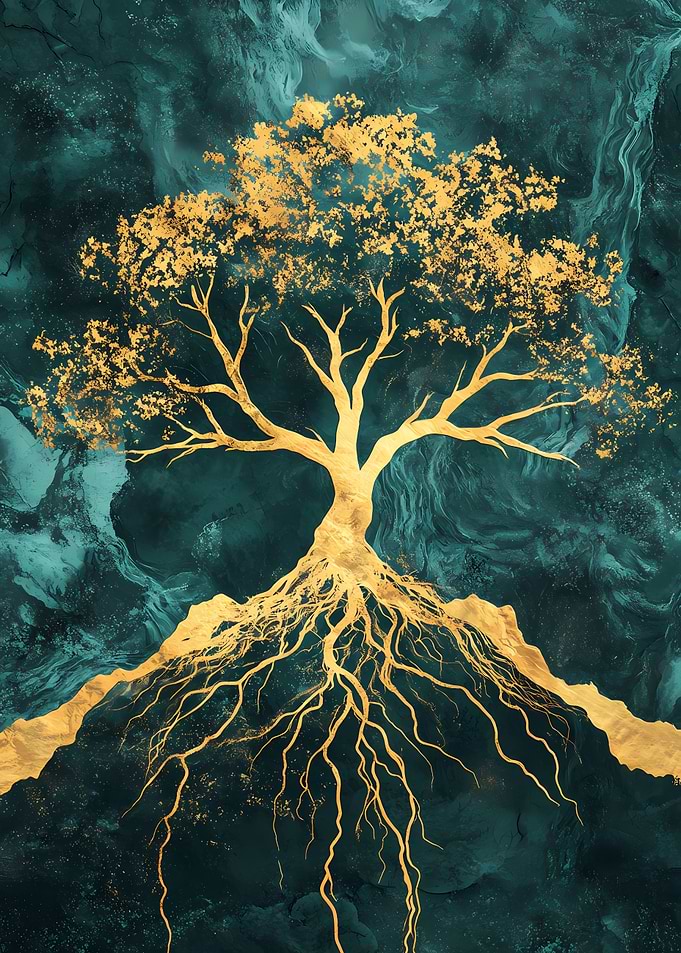 Golden Tree Roots