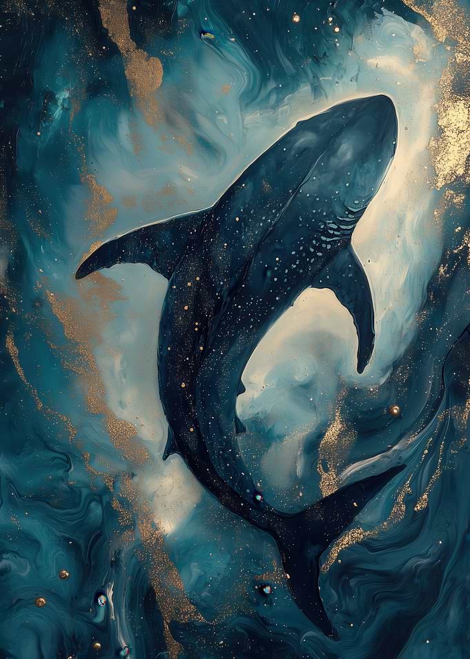 Shark in Blue and Gold