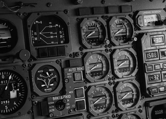 Airplane Cockpit Instruments