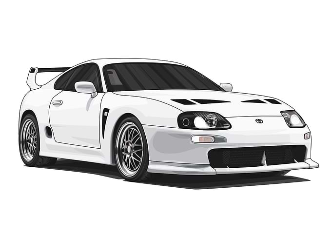 Toyota Supra MK4 TRD 3000GT White
