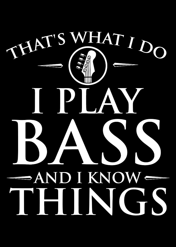 Bass Player Quote - Bassist Guitar Guitarist