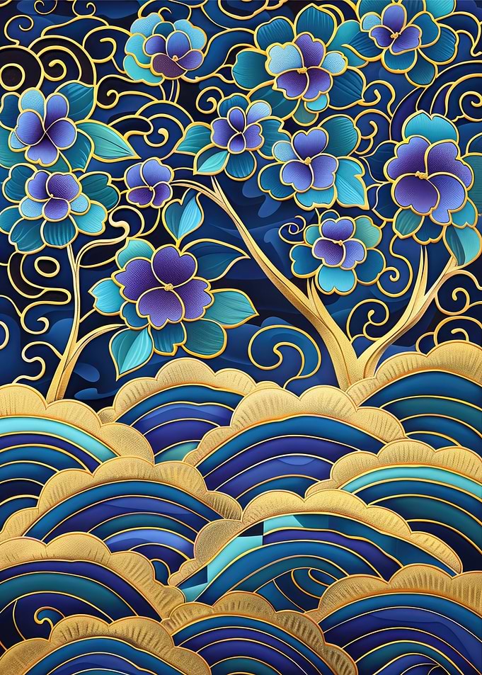 Japanese Floral Pattern