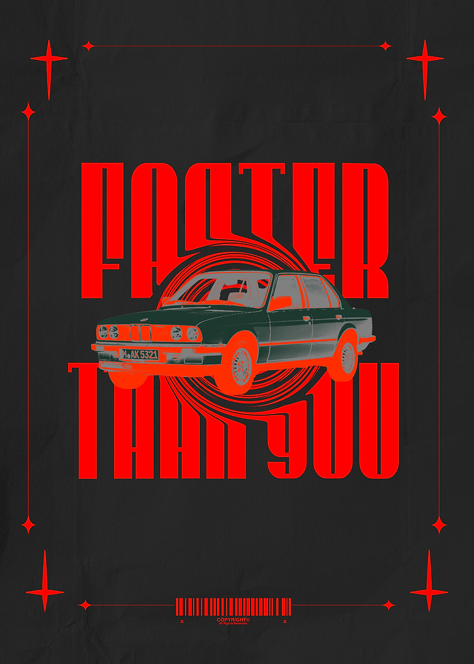 Faster Than You Car Poster