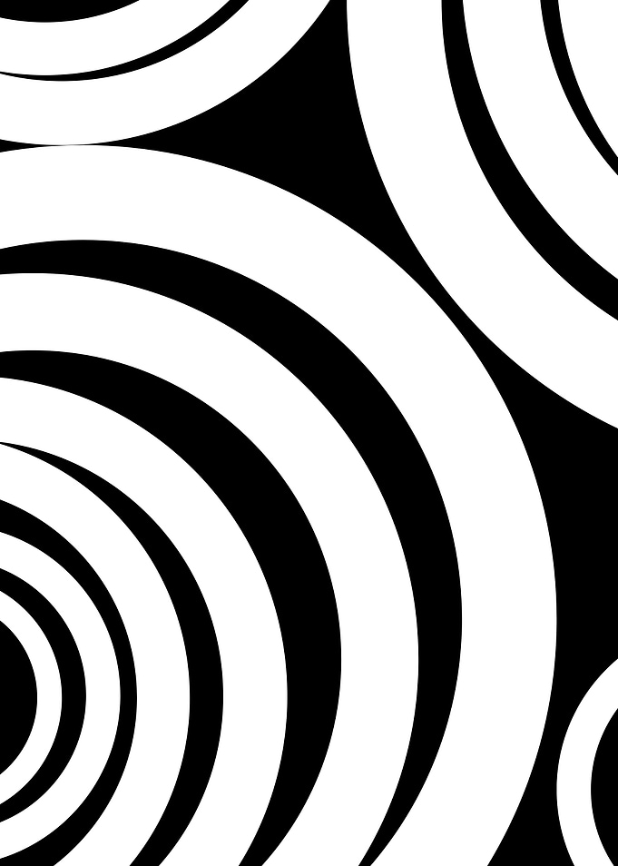 Black and White Concentric Circles