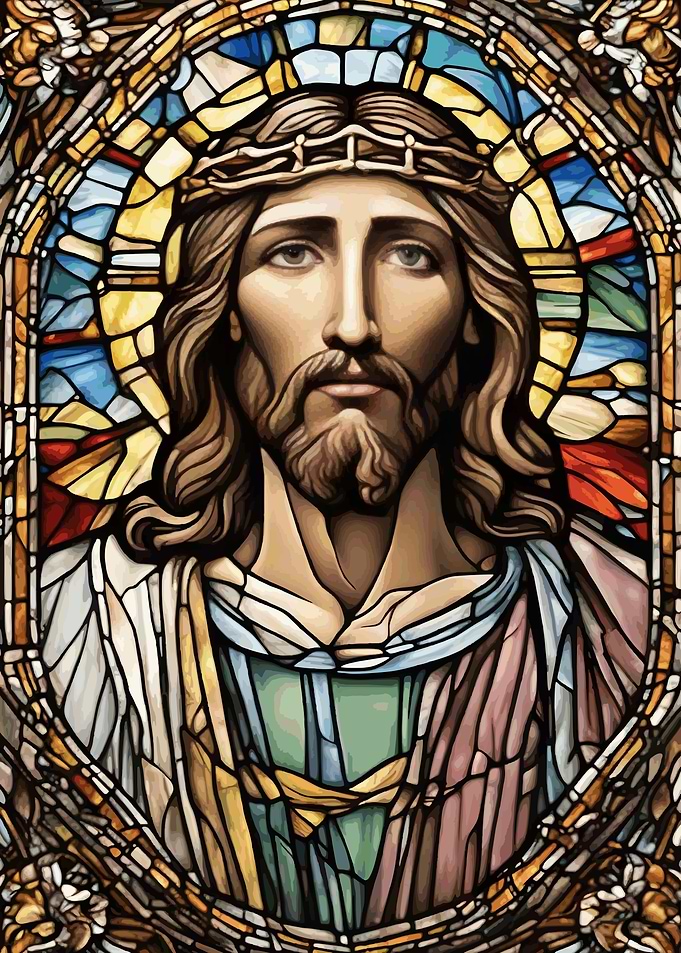 Stained Glass Jesus