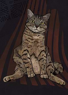 Unimpressed Feline: The Art of Doing Nothing