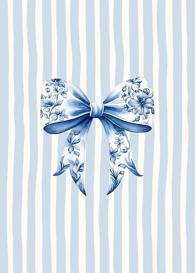 Toile de jouy coquette bow