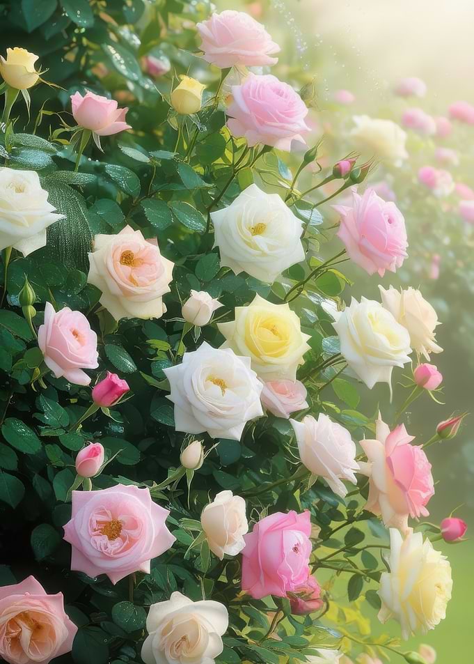 Pastel Rose Garden